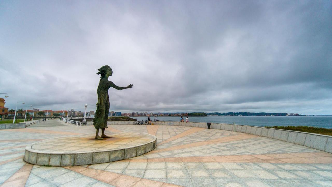 La Siete De San Lorenzo Gijón Dış mekan fotoğraf